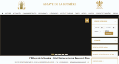 Desktop Screenshot of abbayedelabussiere.fr