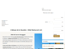 Tablet Screenshot of abbayedelabussiere.fr
